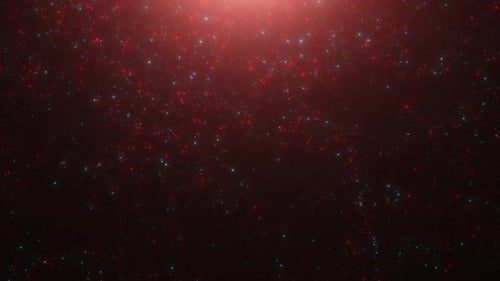 Abstract Red and Blue Glowing Particle Motion Background