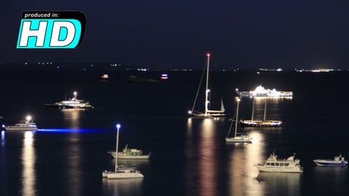 Sea & Boats Night, Time Lapse