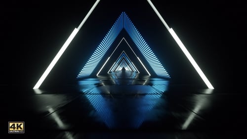 Dreieckiges Neonportal