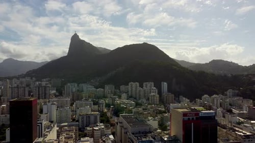 Rio de Janeiro Brazil. Tropical beach scenery. postcard of coastal city