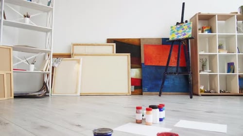 Art School Painting Tools Creative Area Artistic