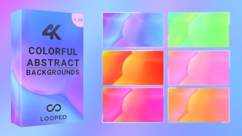 Colorful Fluid Abstract Looping Backgrounds Animation