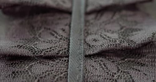 Black Lace Ruffles Closeup