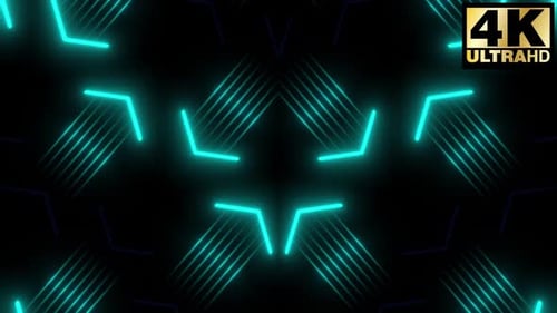 6 Neon Arrow Vj Loop Pack