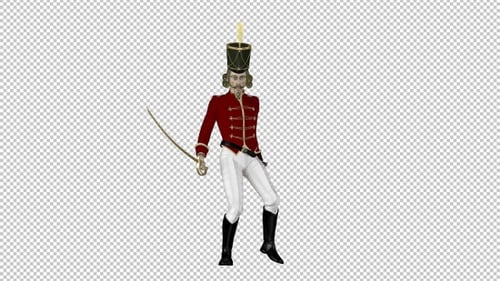 Nutcracker Dancer - II - Alpha Channel