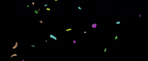 Confetti rain alpha 4K UW