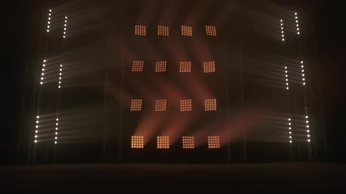 Abstract Stage Lighting Effects on Dark Stage
