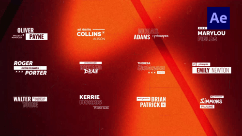 Dynamic Lower Third Titles /Ae