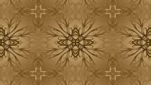 Gold Gentle Kaleidoscope Sanftes Goldkaleidoskop auf Seide unendlich, Schleife