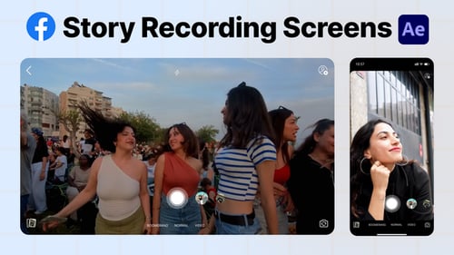 Facebook Story Recording Screens