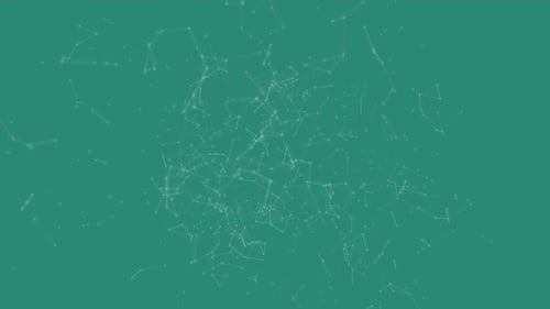Digitally generated video of geometric lines