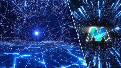 Fast Digital Network Logo Reveal Intro