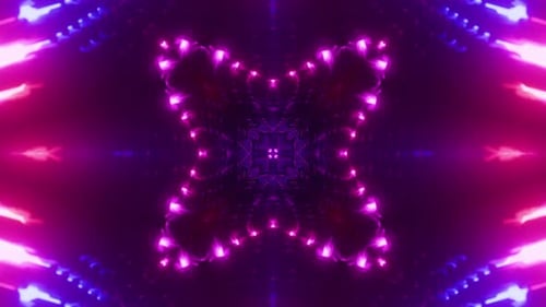 Red Blue Neon Motion Background Vj Loop