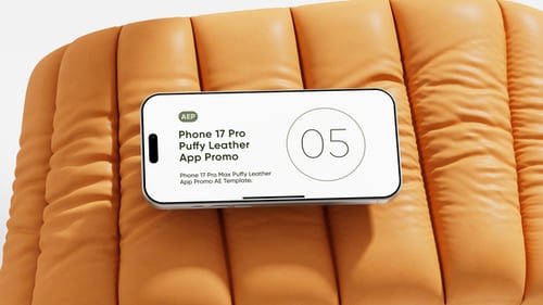 Phone 17 Pro Puffy Leather AE Screen Template
