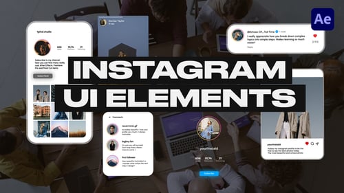 Animated Social Media UI Interface Elements Pack