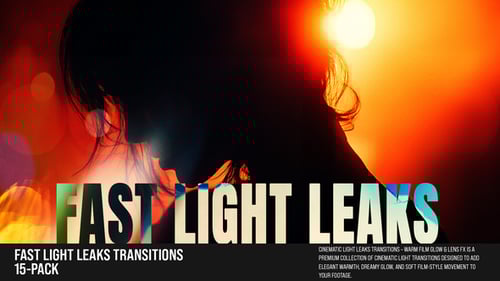 Fast Light Leaks Transitions for Reels, Shorts & YouTube For DaVinci Resolve