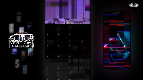 Glitch Vertical Transitions