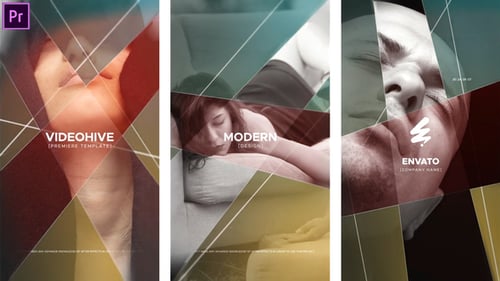 Dynamic Vertical Slideshow with Modern Geometric Transitions