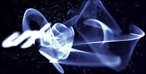 Abstract Particle Flow Logo Reveal