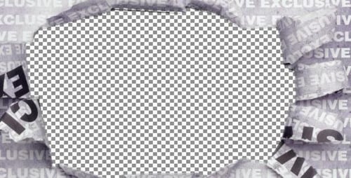 Grunge Paper Tear Reveal Animation