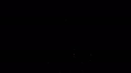 Brilliant Red and Gold Fireworks Exploding in the Night