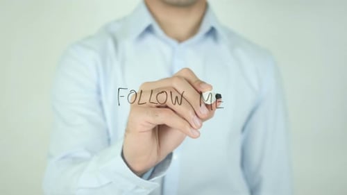 Follow Me, Schreiben auf dem Bildschirm