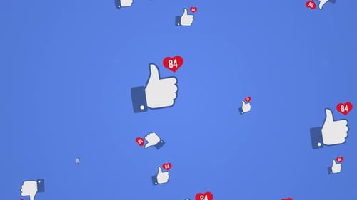 Flat Design Social Media Reaction Icons Animation