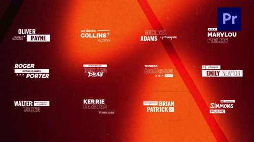 Dynamic Lower Third Titles /Pr