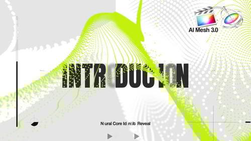 Digital Mesh Logo Reveal