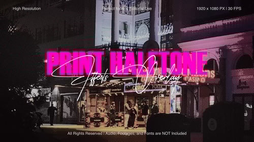 Print Halftone Effect for After Effects