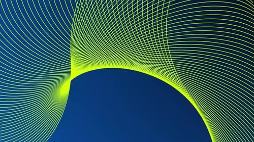 Dynamic Abstract Neon Wavy Lines Animated Background