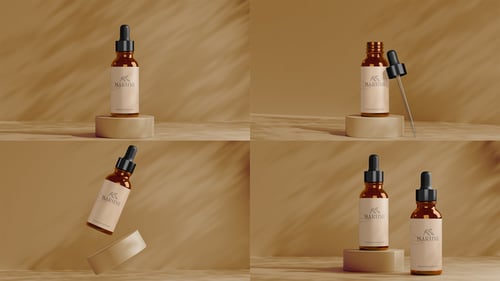 Dropper Bootle Mockup | 4k 60fps After Effects Template