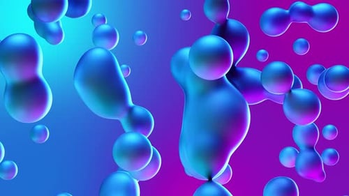 Abstract Motion Blue Violet Minimal Art Liquid Background