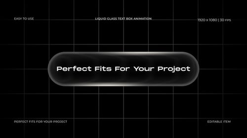 Liquid Glass Text Animation Box