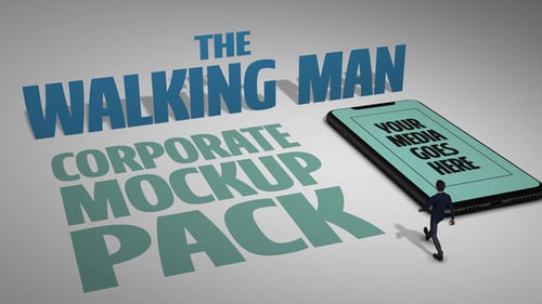 The Walking Man (Corporate Mockup Pack)