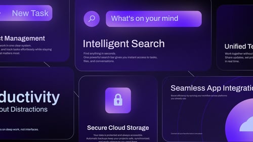Animated Digital Product UI Overlays and Titles