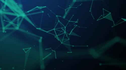 Abstrakte digitale Verbindungspunkte und Linien