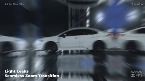 Dynamic Light Leak Transitions with Seamless Zoom Effect