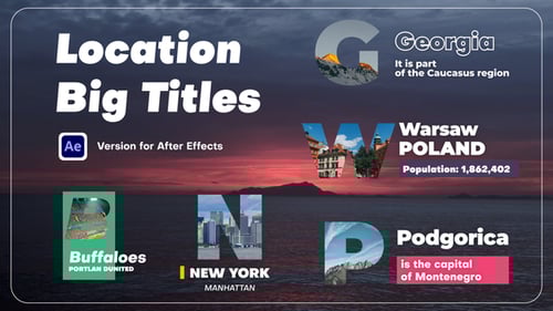 Dynamic Location Titles with Photo Masked Initials