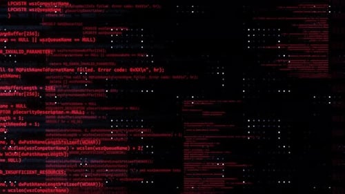 Technology glitch computer virus or internet system hacking concept.