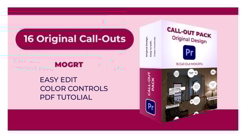 16 Call Outs for Premiere Pro | MOGRTs