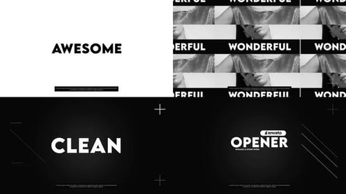 Dynamic Kinetic Typography Opener