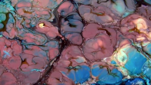 Swirling Abstract Paint Fluid Art Background