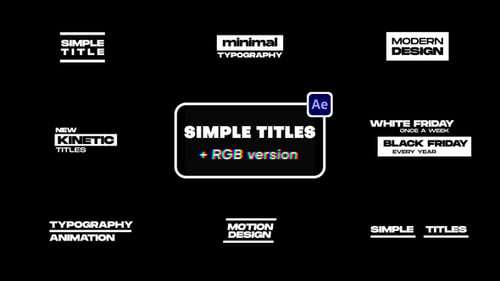 RGB Simple Titles X