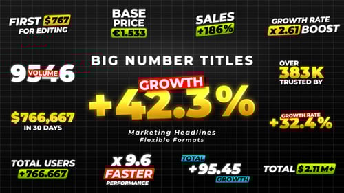 Big Number Titles - Marketing Headlines
