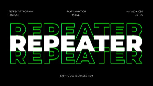 Repeat Text Animation