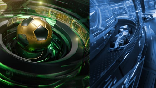 Dynamic High-Tech Sports News Broadcast Intro