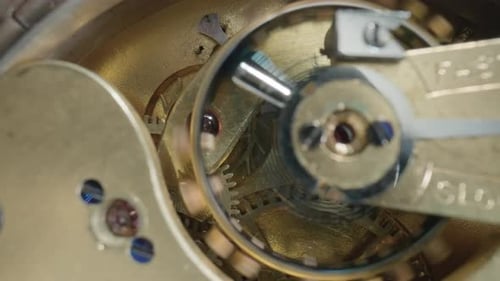 Gears and Clockwork Mechanisms Turning Intricately