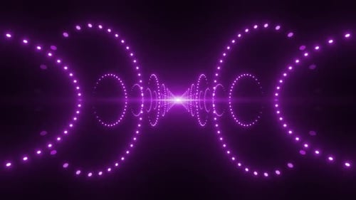 4K-farbige runde Lichtkorridor-Paket