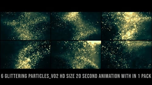 Glittering Particles Green Pack V02